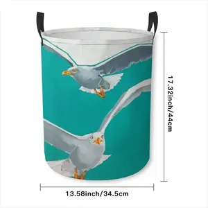 Seagulls Laundry Basket (Round Bottom)