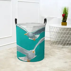 Seagulls Laundry Basket (Round Bottom)