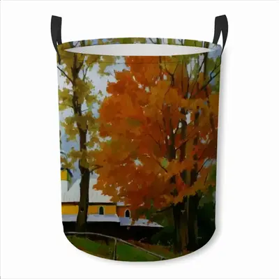 Fall Transcarpathia Laundry Basket (Round Bottom)