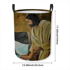 Jesus Heals Laundry Basket (Round Bottom)