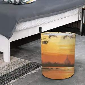 Setting Sun Of Tranquility Laundry Basket (Round Bottom)