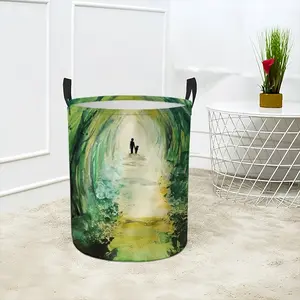 Light At The End Of The Tunnel Laundry Basket (Round Bottom)