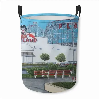 Rockaways Playland New York City Laundry Basket (Round Bottom)