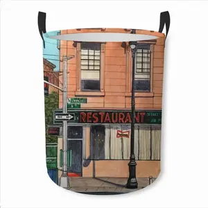 #6Th Avenue Restaurant New York City Laundry Basket (Round Bottom)