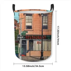 #6Th Avenue Restaurant New York City Laundry Basket (Round Bottom)