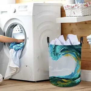 Barrel Wave Laundry Basket (Round Bottom)