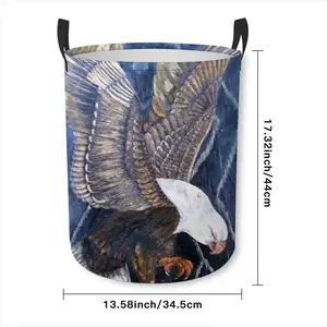 Eagle Scratch Laundry Basket (Round Bottom)