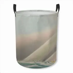 Sailboats 12M Ji Laundry Basket (Round Bottom)