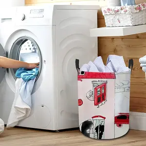 Dream House Laundry Basket (Round Bottom)