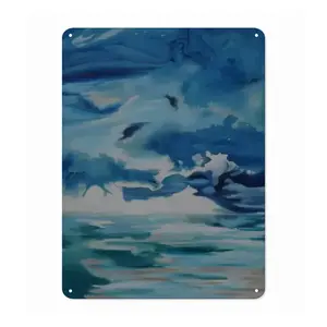 Ocean Clouds Iron Painting (Vertical, Multi-Size)