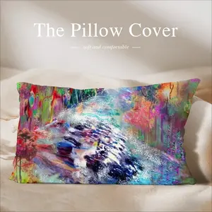 Colours Of The Lake Series Polyester Pillow (Rectangle, Multi-Size)