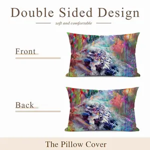 Colours Of The Lake Series Polyester Pillow (Rectangle, Multi-Size)