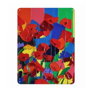 Poppies Iron Painting (Vertical, Multi-Size)