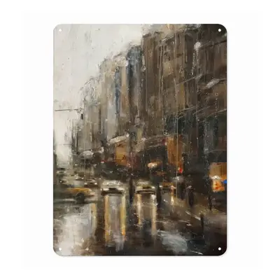 Another Rainy Day Iron Painting (Vertical, Multi-Size)