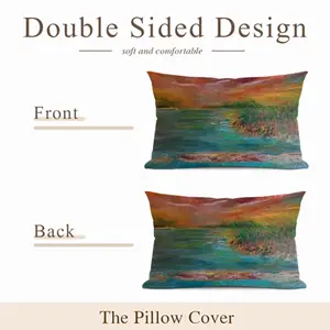 Eclipse Of The Sea Polyester Pillow (Rectangle, Multi-Size)