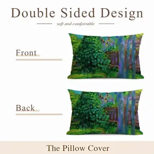 Backyard Fence Polyester Pillow (Rectangle, Multi-Size)