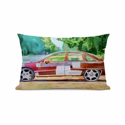 Car On Highway 319 Polyester Pillow (Rectangle, Multi-Size)