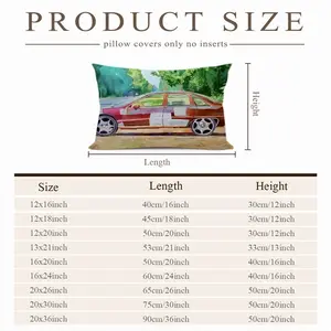 Car On Highway 319 Polyester Pillow (Rectangle, Multi-Size)