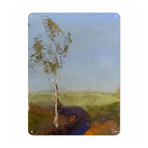 White Gum Trees Iron Painting (Vertical, Multi-Size)