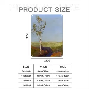 White Gum Trees Iron Painting (Vertical, Multi-Size)