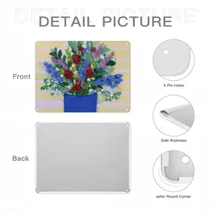 Blue Vase Iron Painting (Horizontal, Multi-Size)