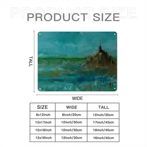 St Michaels Mount France Iron Painting (Horizontal, Multi-Size)