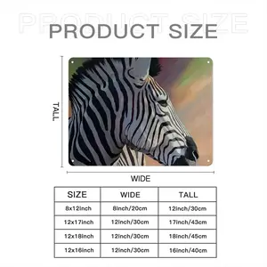 Dreamy Zebra Iron Painting (Horizontal, Multi-Size)