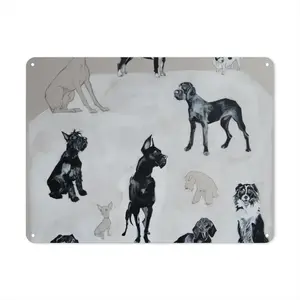 Dog Breeds Iron Painting (Horizontal, Multi-Size)