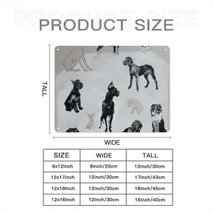 Dog Breeds Iron Painting (Horizontal, Multi-Size)