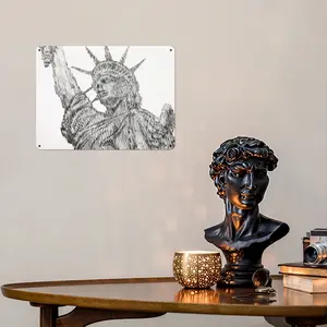 The Statue Of Liberty Iron Painting (Horizontal, Multi-Size)