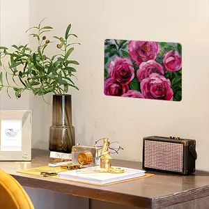 Pink Climbing Roses Iron Painting (Horizontal, Multi-Size)