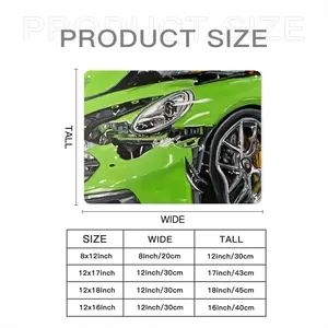 Porsche Gt3 Crash Iron Painting (Horizontal, Multi-Size)