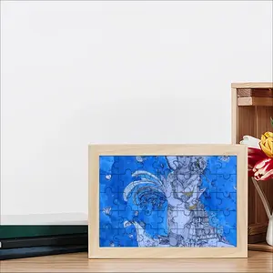 Drawing Ink - Blue Diva Picture Frame Puzzle