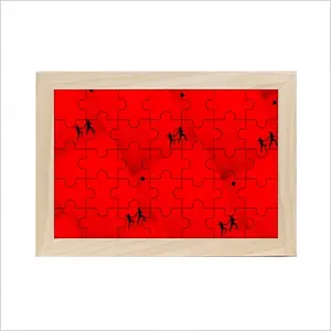 Deep Red (Decomposition) Picture Frame Puzzle