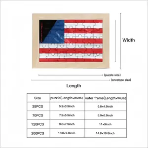 Pubic Flag United States Picture Frame Puzzle