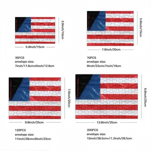 Pubic Flag United States Picture Frame Puzzle