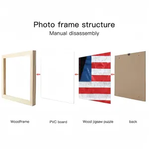 Pubic Flag United States Picture Frame Puzzle