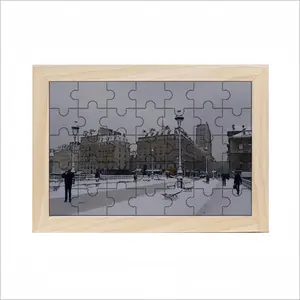 Lile De La Cite From The Bridge Arcole Picture Frame Puzzle