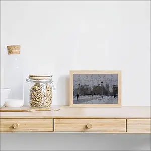 Lile De La Cite From The Bridge Arcole Picture Frame Puzzle