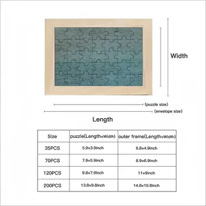 Hazy Shades Of Blue Picture Frame Puzzle