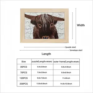 Bull - Red Bull Taurus Animals Buffalo Wild Picture Frame Puzzle