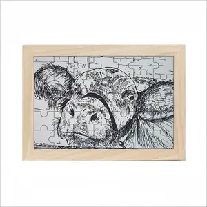 Kilroy Cow Picture Frame Puzzle