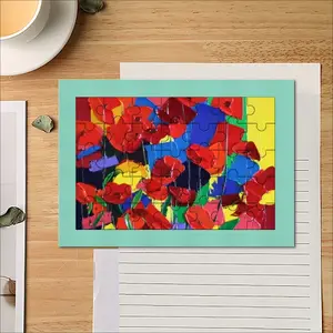 Poppies Envelope Puzzle