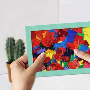 Poppies Envelope Puzzle