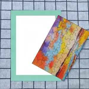 Sunset Boat Envelope Puzzle