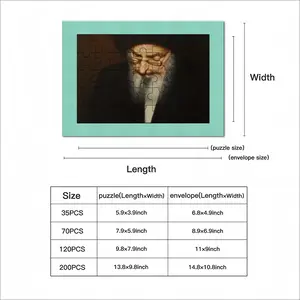 Portrait Of Rabbi Yehuda Ashlag Envelope Puzzle