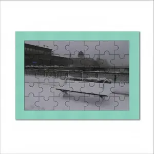 Winter In Paris From Arcole Bridge Envelope Puzzle