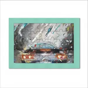 Porsche In Rain Envelope Puzzle