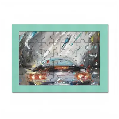 Porsche In Rain Envelope Puzzle