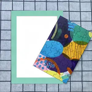 Blue And Green Modern Envelope Puzzle